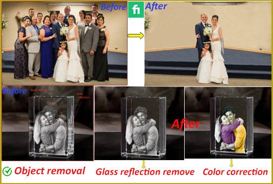 Gig Preview - Do professional object removal, image resize, and rename