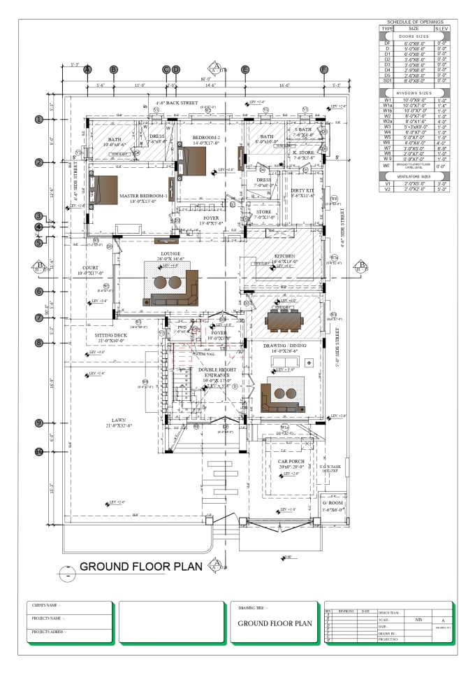 Gig Preview - Draw detail plans elevations, 3d views covert pdf to cad