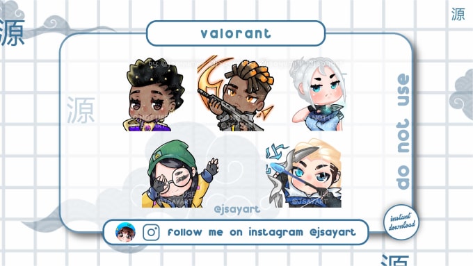 Gig Preview - Sell this valorant pre made emote pack for twitch