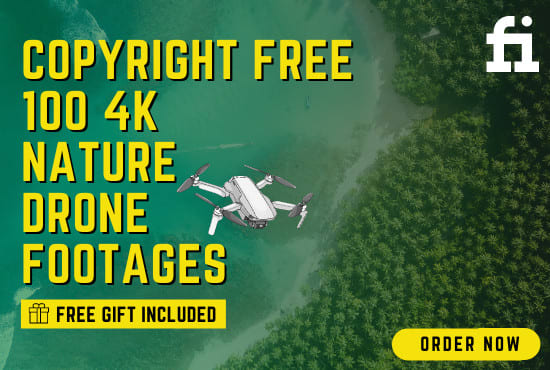 Gig Preview - Provide copyright free 100 of 4k nature drone footages