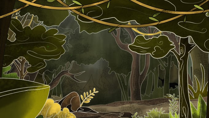 Gig Preview - Draw or animated illustration 2d background