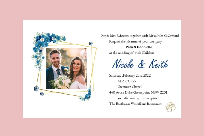 Gig Preview - Design amazing wedding, invitation cards and videos