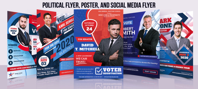 Gig Preview - Design professional and winning political election campaign flyer or poster