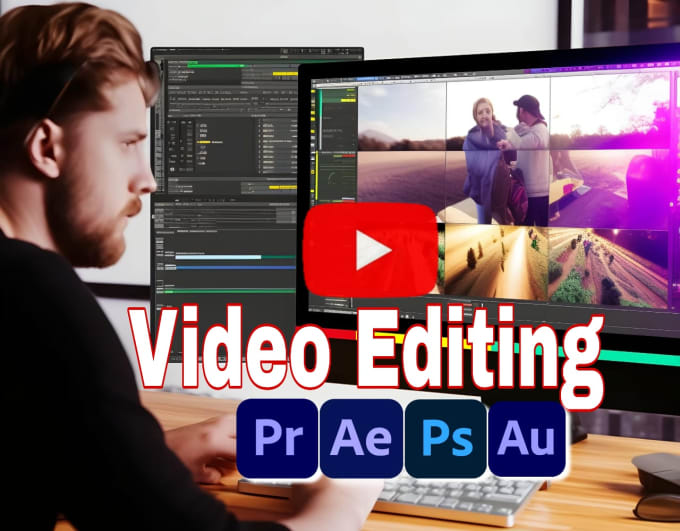 Gig Preview - Do professional video editing for youtube