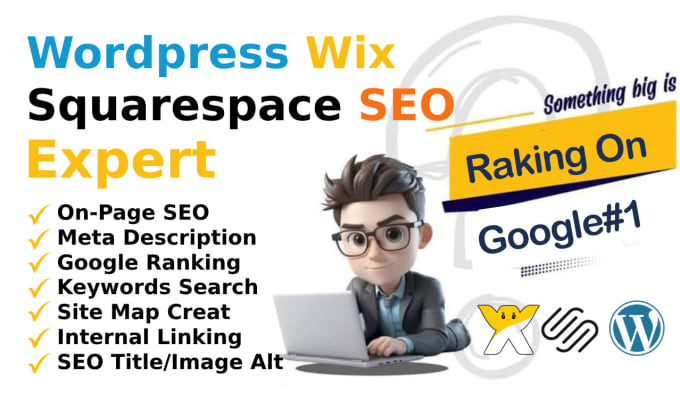 Gig Preview - Provide wordpress wix website and squarespace SEO services