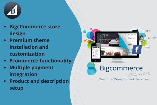 Gig Preview - Design bigcommerce store, shopify, bigcommerce, ecommerce, bigcommerce website