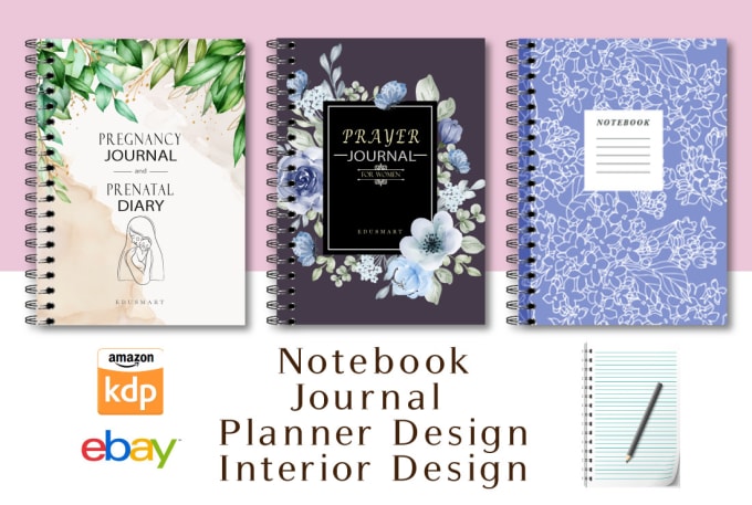 Gig Preview - Design notebook cover,journal,planner and interior pages