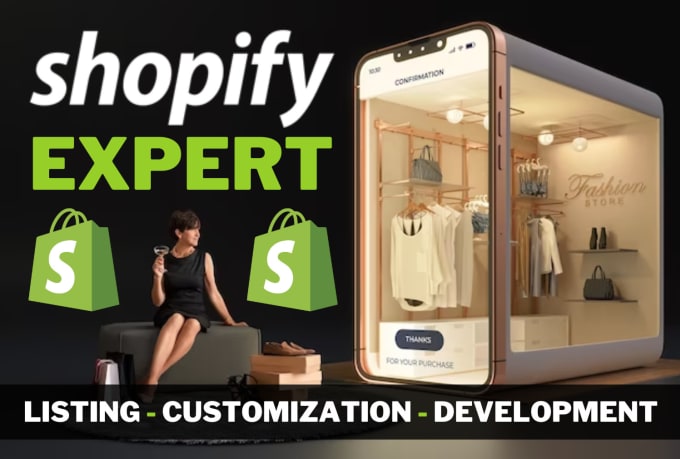 Gig Preview - Do shopify data entry, shopify dropshipping website setup, store customization