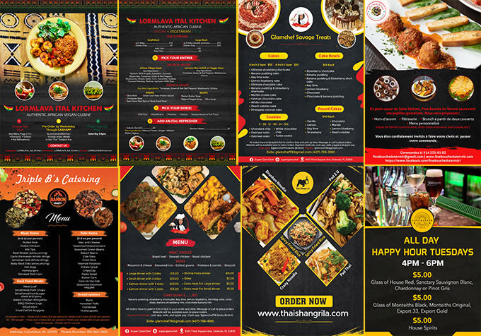 Gig Preview - Design food flyer, poster and menu cards