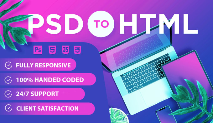 Bestseller - convert psd to html, pdf to html, responsive bootstrap