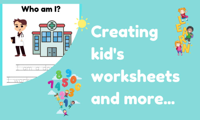 Gig Preview - Create custom pre school and kg activity worksheets