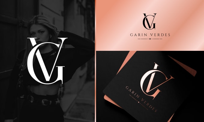 Gig Preview - Do luxury modern minimalist monogram and text initial letter logo design