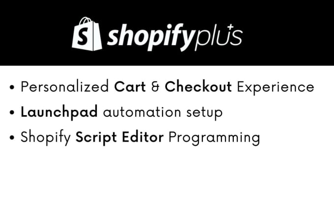 Gig Preview - Custom code shopify scripts and setup launchpad