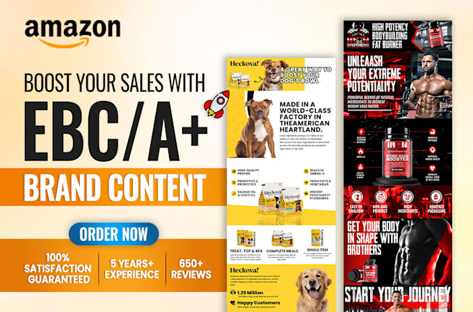 Gig Preview - Design best selling amazon enhanced brand content ebc or amazon a plus content