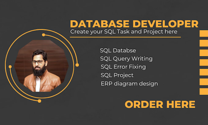 Gig Preview - Write sql query and design database in oracle mysql, mssql