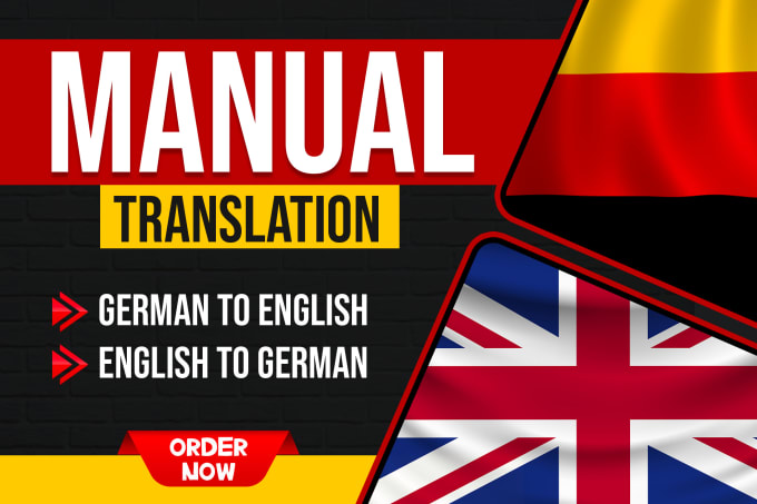 Gig Preview - Manually translate german to english and english to german