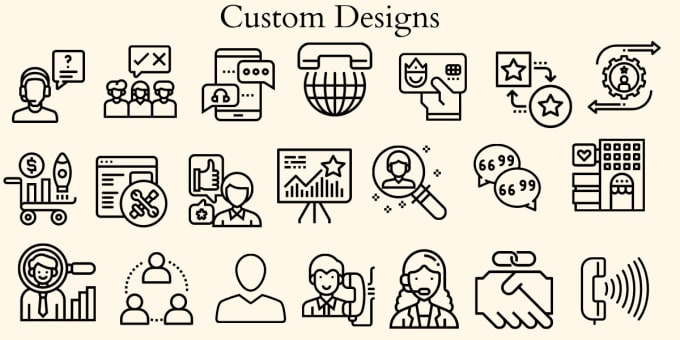 Gig Preview - Creat unique and attractive custom and animated designs icon set