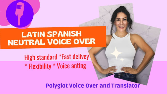 Gig Preview - Record a professional latin spanish female voice act