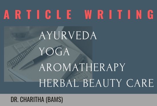 Gig Preview - Write on ayurveda, yoga, skincare and aromatherapy