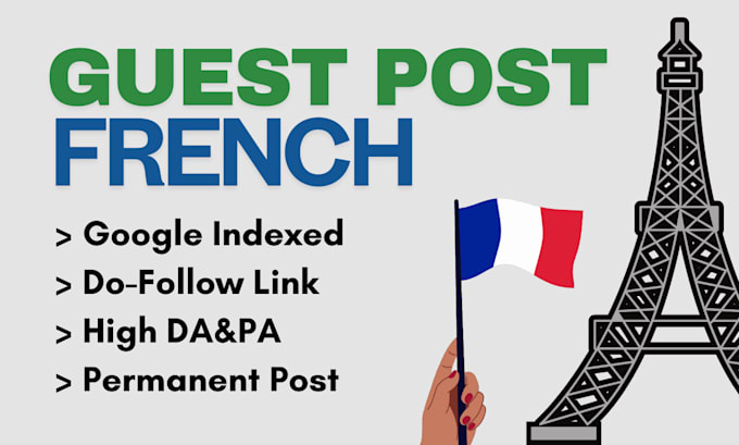 Bestseller - provide a high quality french guest post with a dofollow backlink