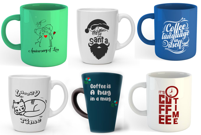 Gig Preview - Do custom typography coffee mug or cup design for print