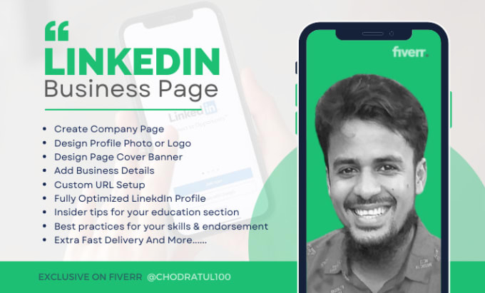 Gig Preview - Do rebrand or optimize linkedin profile and business page