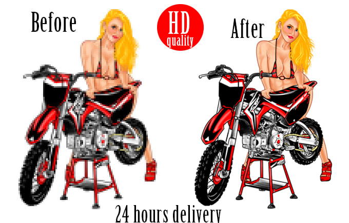 Gig Preview - Redraw 24 hours convert to vector trace ai,svg,PSD,png files