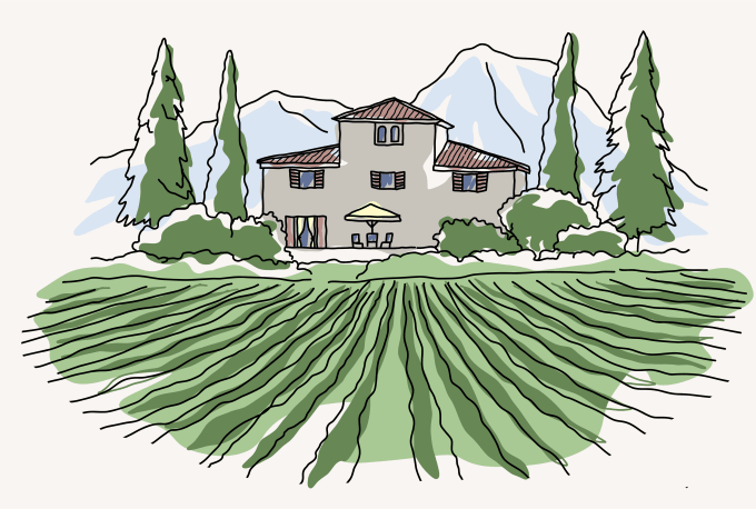 Gig Preview - Create line art illustrations of landscapes artistically