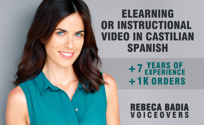 Gig Preview - Record your elearning  in castilian spanish