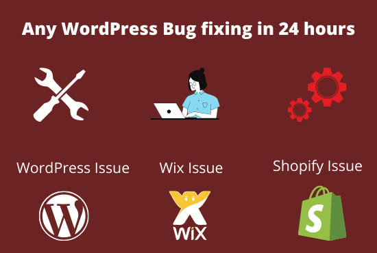 Gig Preview - Fix wordpress errors, bugs, issues, and problems  in 1 hour