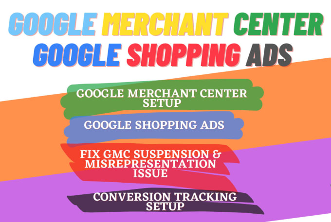 Gig Preview - Fix google merchant center suspension, representation, shopping ads