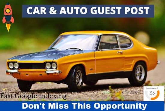 Gig Preview - Publish auto guest post on my car automotive blog