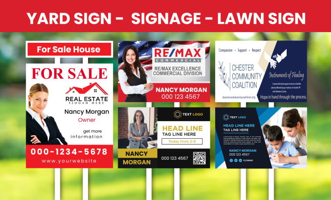 Gig Preview - Design yard sign, lawn sign, shop sign, signage, bandit sign and billboard