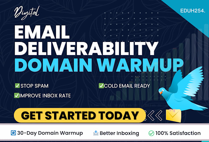 Gig Preview - Warmup domain, improve email deliverability, stop spam