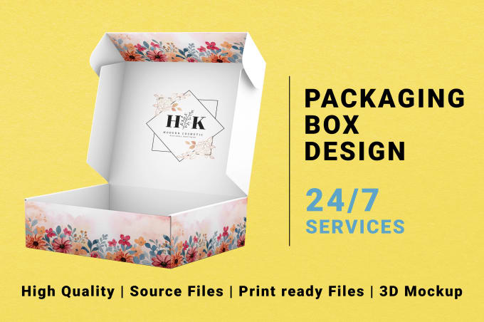 Gig Preview - Do box packaging design, mailer box and custom box design