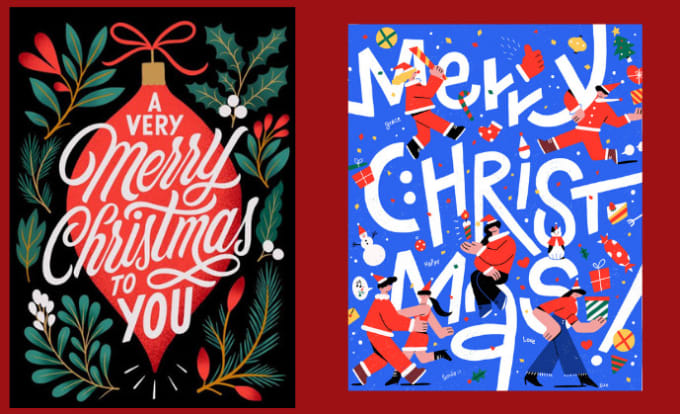 Gig Preview - Create attractive christmas poster banner christmas card