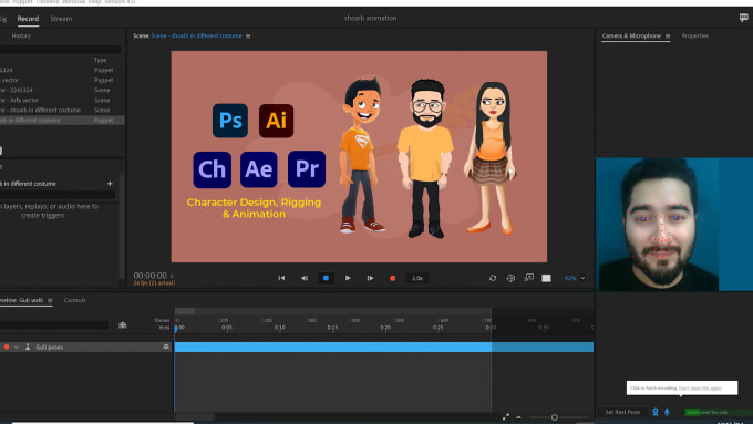 Gig Preview - Create an adobe character animator puppet rig