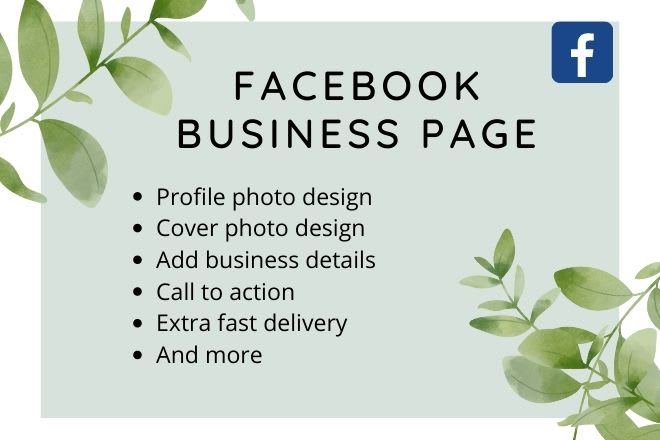 Gig Preview - Do facebook business page,fb fan page setup cover design