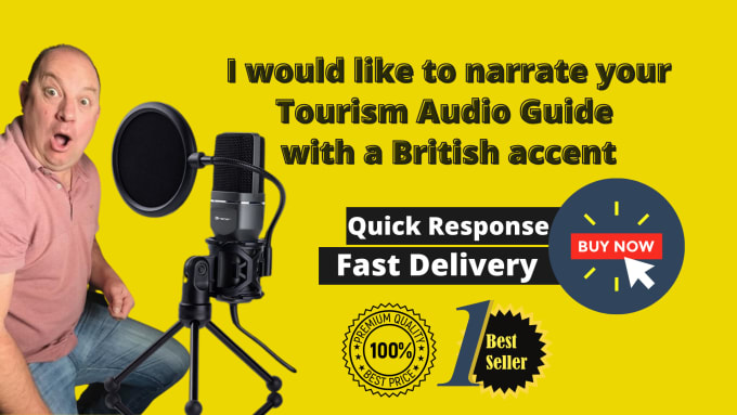 Gig Preview - Narrate your tourism audio guide with a british accent