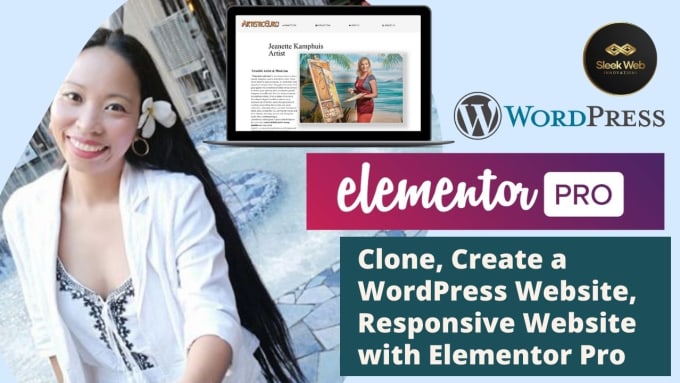 Gig Preview - Clone, create a wordpress website, responsive website with elementor pro