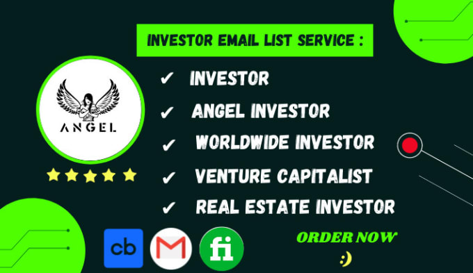 Gig Preview - Provide verified active investors or angel investor email list building