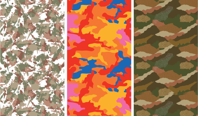 Gig Preview - Do unique seamless camouflage  pattern design