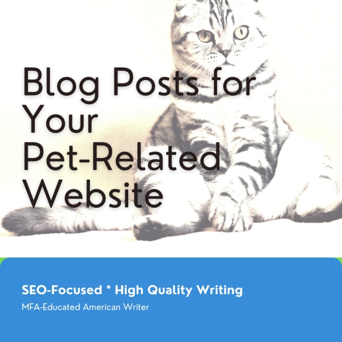 Gig Preview - Write pet content for your blog or website