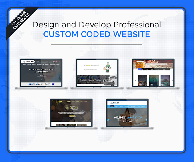 Gig Preview - Do custom website, wordpress website design or full stack development