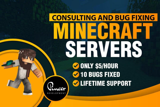 Gig Preview - Be your minecraft server consultant and bug fixer