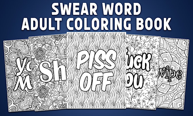 Bestseller - create a swear word adult coloring book for kdp