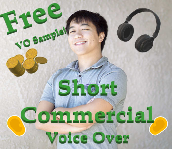 Gig Preview - Do friendly young voice overs for commercials