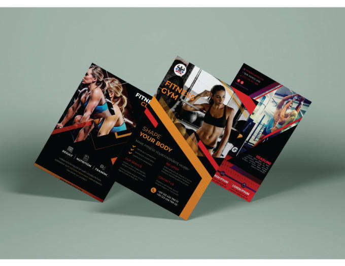 Gig Preview - Design creative sports, gym, fitness medical, food or restaurant flyer