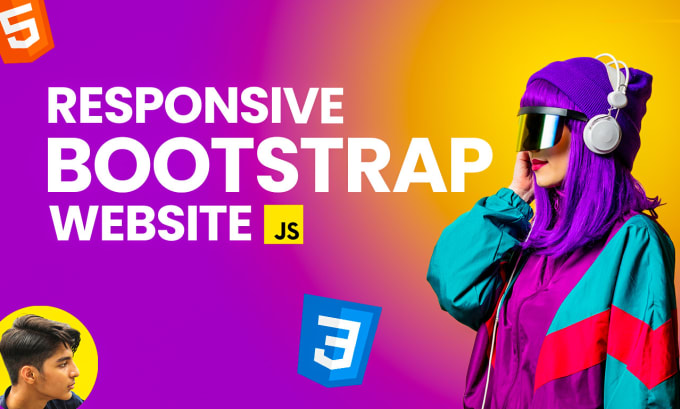 Gig Preview - Design responsive html css bootstrap website