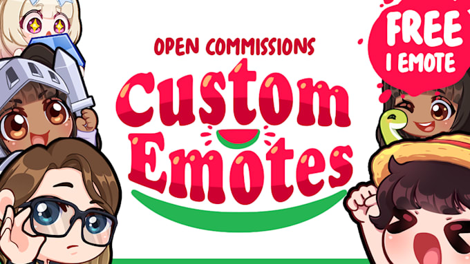 Gig Preview - Create cute emotes and badges for twitch and discord